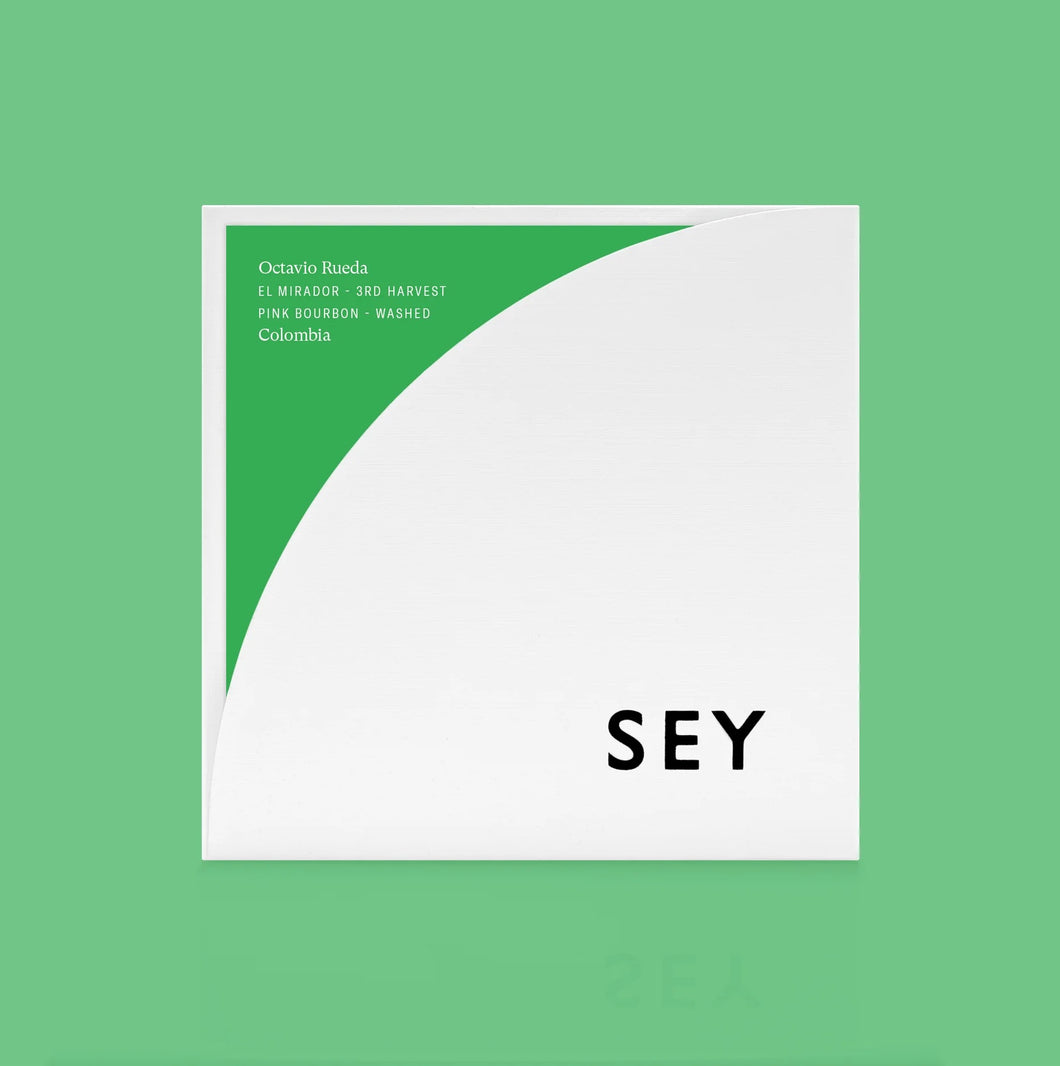 SEY Octavio Rueda EL MIRADOR - 3RD HARVEST PINK BOURBON - WASHED Colombia